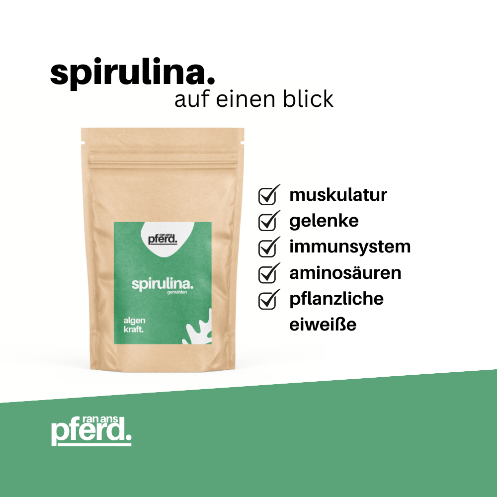 Spirulina für Pferde kaufen auf ran-ans-pferd.de