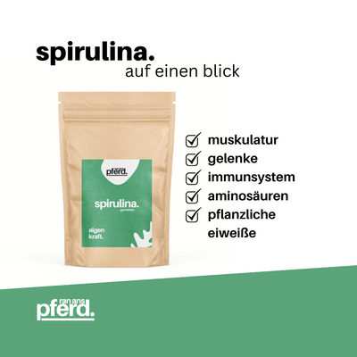 Spirulina für Pferde kaufen auf ran-ans-pferd.de